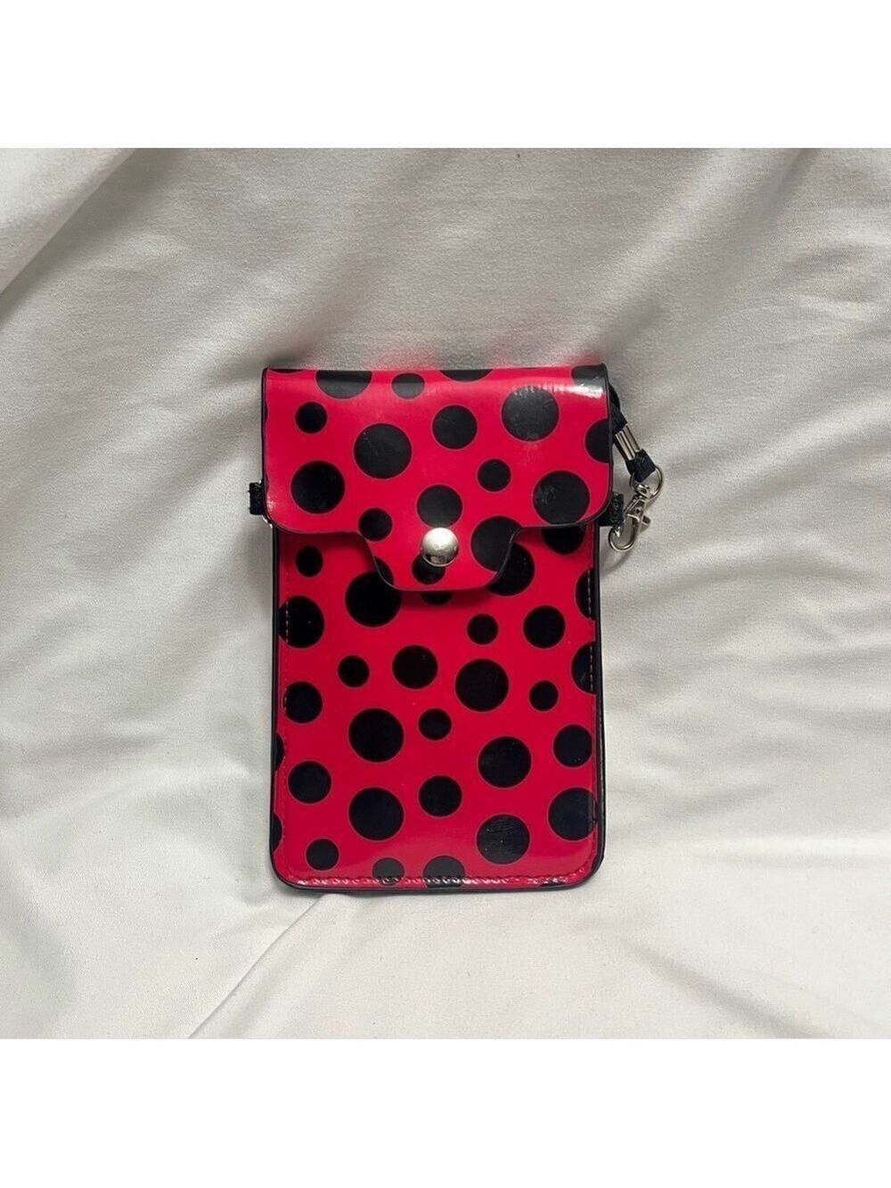 3/ $20 Polka Dot Lady Bug Crossbody Phone Bag Tech Accessory